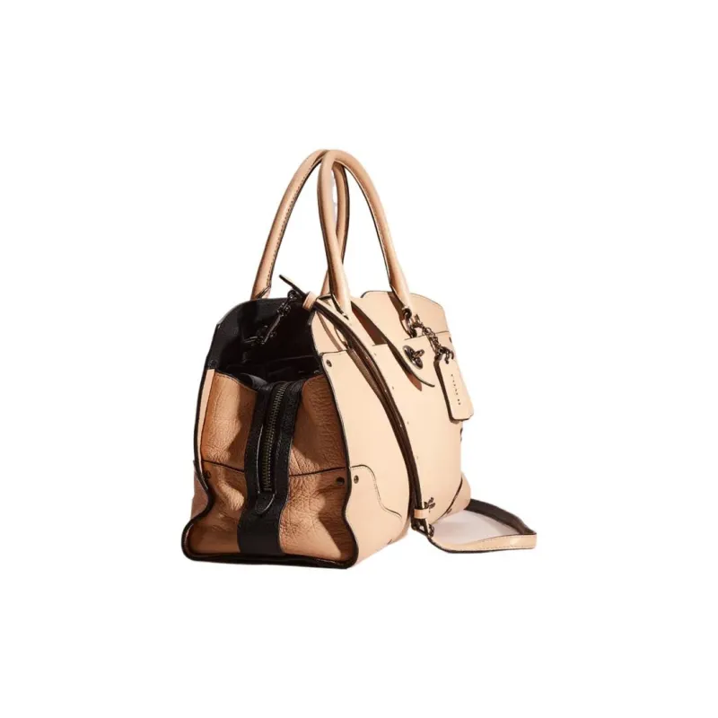 COACH Bleecker Leather Handbag Women's Camel-1