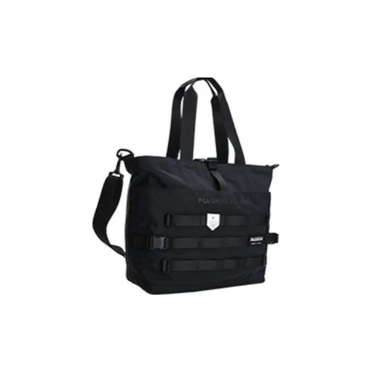 FILA Athletics Fabric Shoulder Bag, Handbag Large Size Unisex Pitch Black-3