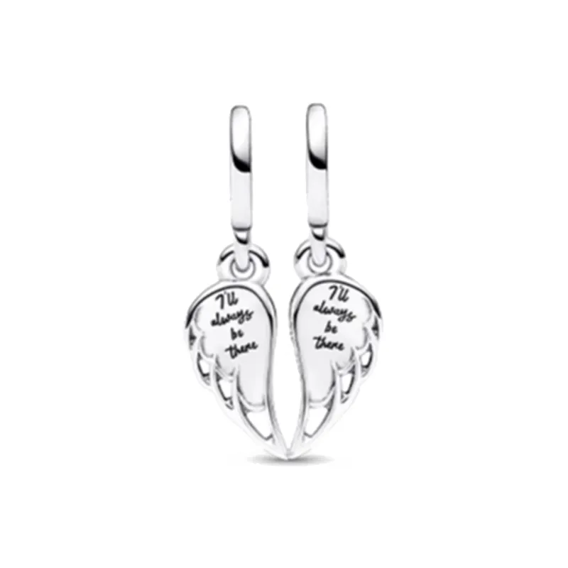 Pandora 925 Sterling Silver Glass Synthetic Cubic Zirconia Pendants Women's Silver-1