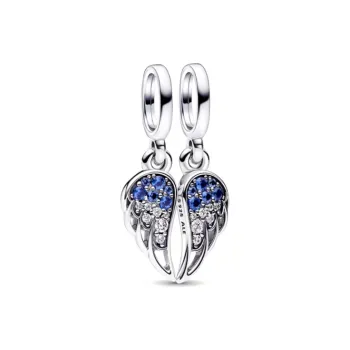 Pandora 925 Sterling Silver Glass Synthetic Cubic Zirconia Pendants Women's Silver