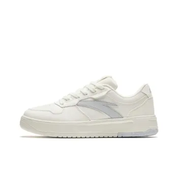 Anta Basic Life Collection Anti Slip Wear Resistant Low Top Skateboard Shoes Women's White Gray