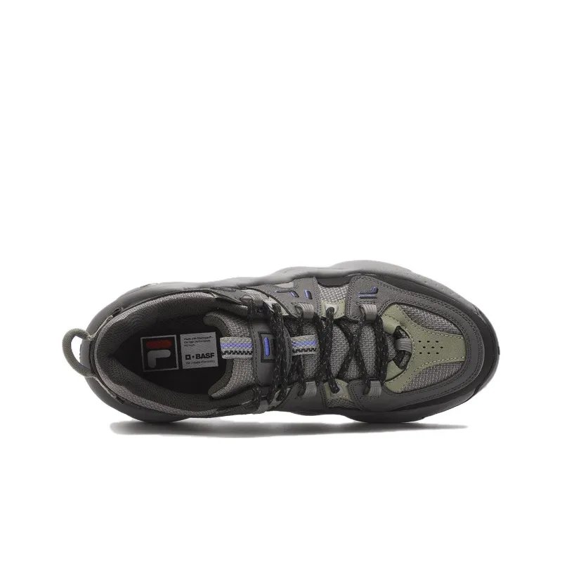 FILA Panini High Top Vintage Basketball Shoes Men's Black Gray-3