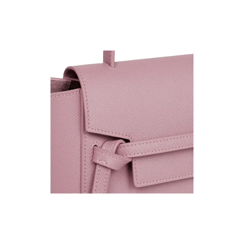CELINE Grained Calfskin Catfish Bag Shoulder Bag Crossbody Bag Handbag Extra Mini Women's Petal Pink-3
