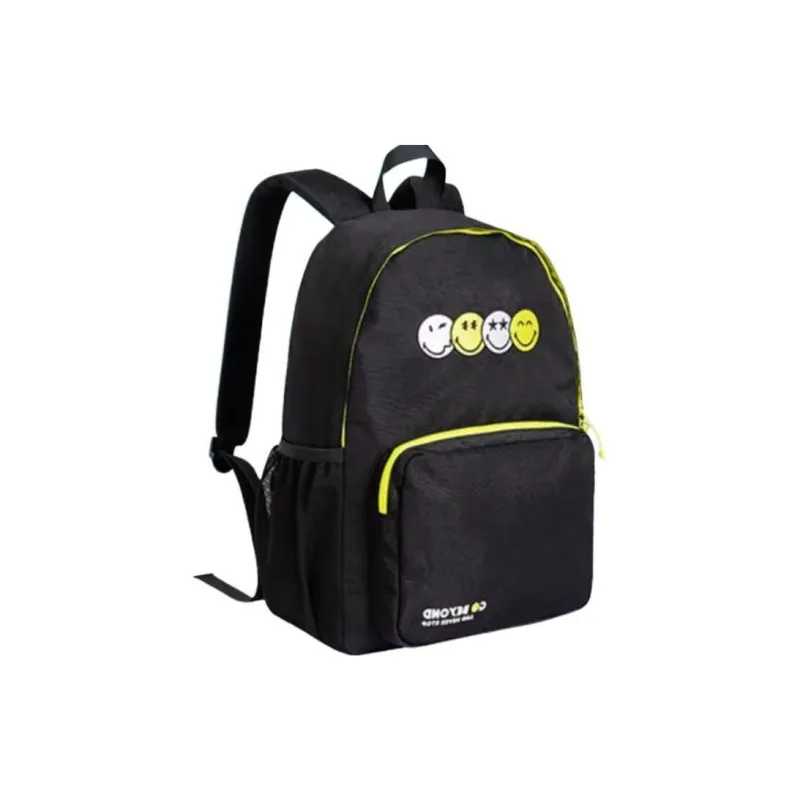 Anta SmileyWorld️® Collaboration Life Collection Oxford Backpack Unisex Black-1