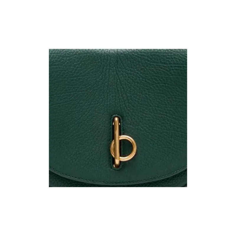 Burberry Calfskin Shoulder Bag Crossbody Bag Handbag Women's Vine Green-4