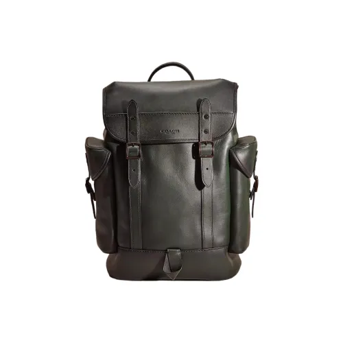 COACH Mercer Grain Leather Travel Bag Backpack Large Size Men's Amazon Green