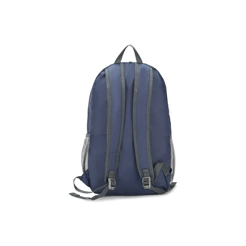 FIDO DIDO Fabric Folding Travel Bag Backpack Unisex Blue-3
