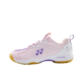 YONEX Power Cushion Slip Resistant Cushioning Breathable Lightweight Low Top Badminton Shoes Women's Light Pink Purple