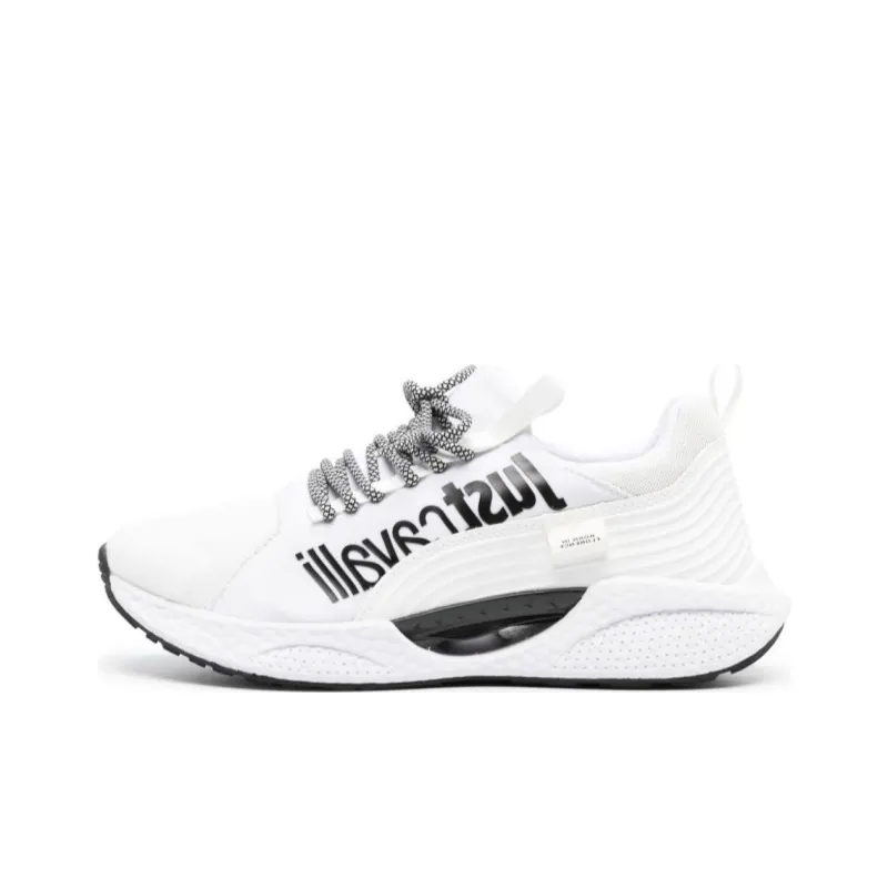Just Cavalli Low-Top Casual Shoes Men's White Black-0