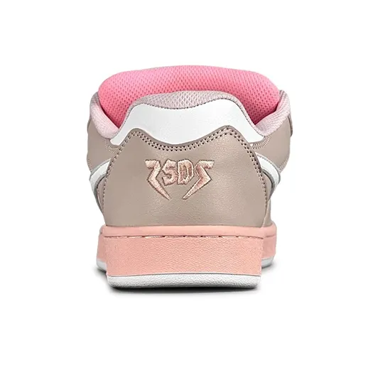LuzaoT SUPER DRAG Lightning Puffy Shoes Low Top Skateboard Shoes Women's Dove Pink-4
