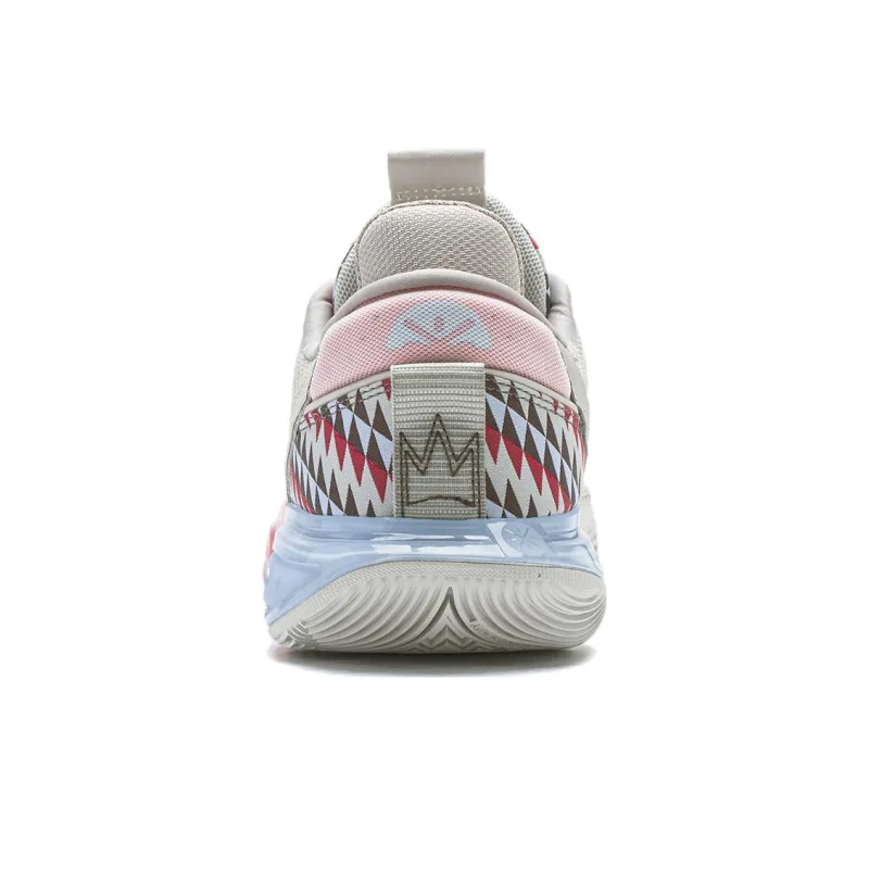 LiNing All City 12 Slip Resistant Low Top BOOM Technology Basketball Shoes Men's Beige-5