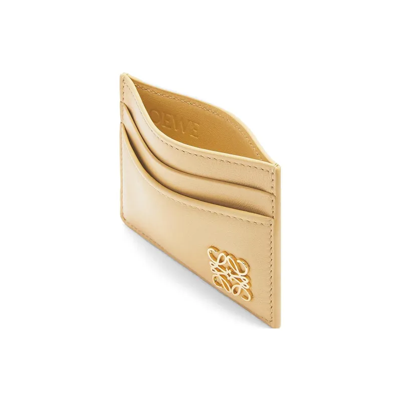 LOEWE Cow Leather Card Holder Women's Deep Butter-1