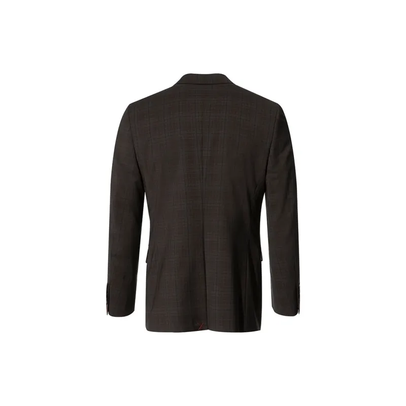 LIU·JO UOMO Business Suit Coat Men's Coffee Plaid-1