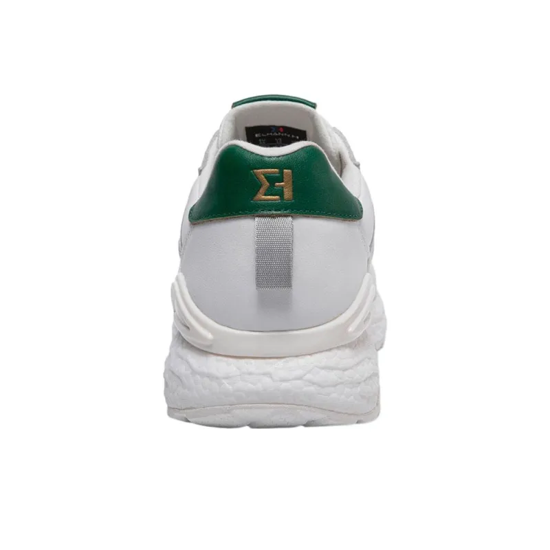 ELHANN.H Abrasion Resistant Breathable Low Top City Running Shoes Men's White-2