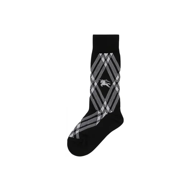 Burberry Knee-High Socks Men's 1 Pack Black-0
