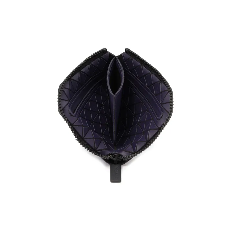 ISSEY MIYAKE Clam Wallet Polyurethane Coin Purses Wallets Mini Unisex Purple-1