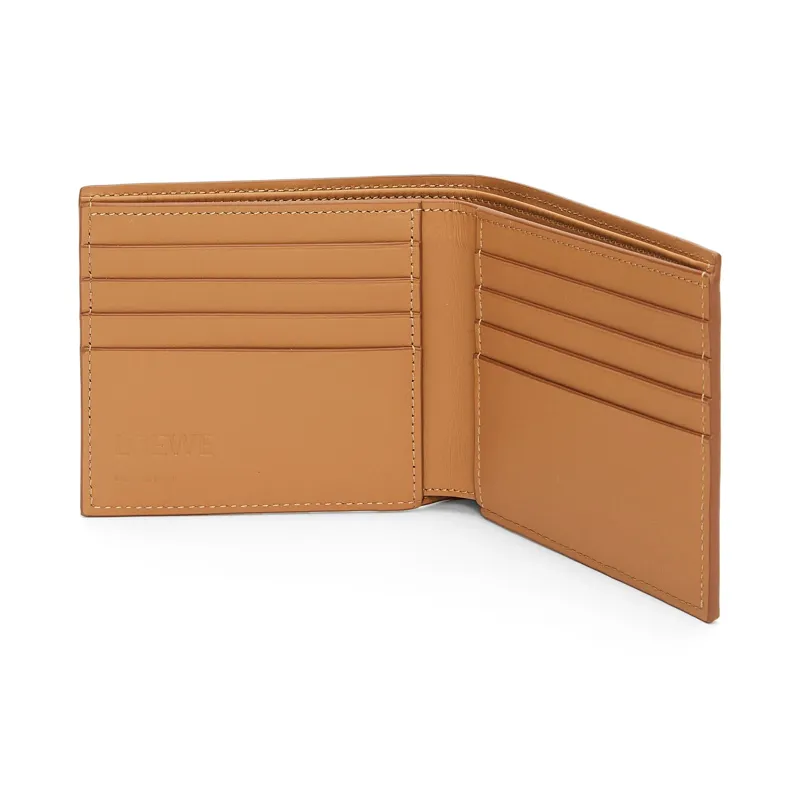 LOEWE Satin Cow Leather Wallet Men's Warm Sand Yellow-2