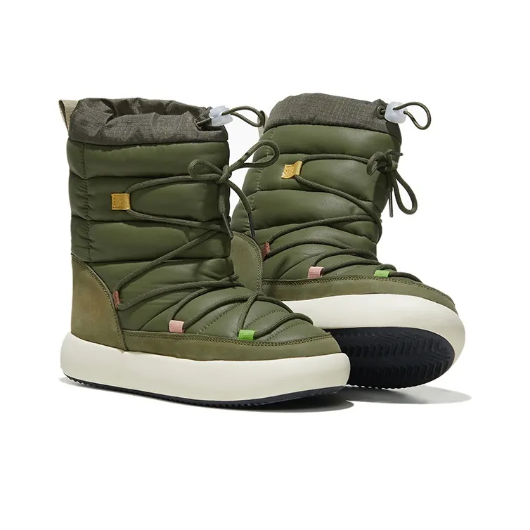 Norman Walsh Anti Slip Wear Resistant High Top Snow Boots Unisex Olive Green-3