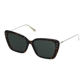 DIOR Irregular Shape Sunglasses Women's Brown