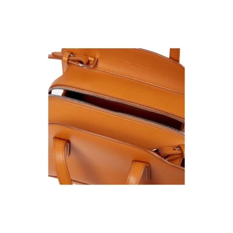 Loro Piana Sesia Calfskin Tote Bag Shopping Bag Shoulder Bag Crossbody Bag Handbag Extra Mini Women's Orange-2