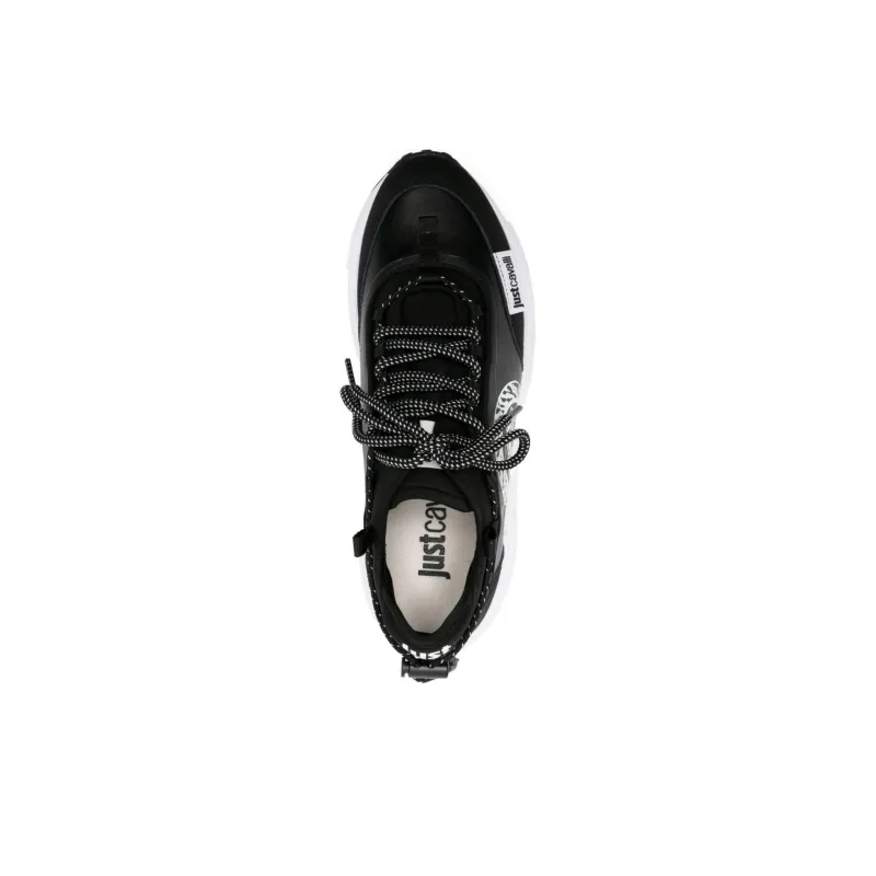 Just Cavalli Logo-print Leather Sneakers-4