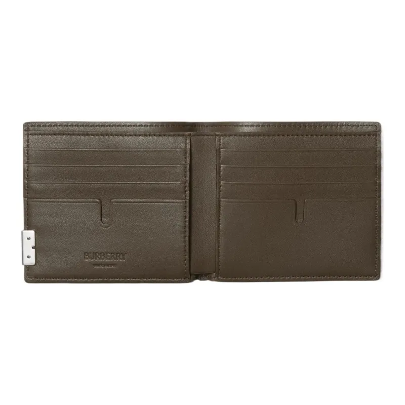 Burberry Grain Leather Wallet Men's Military-2