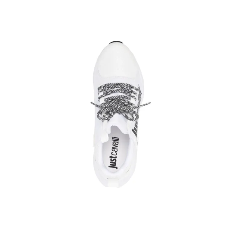 Just Cavalli Low-Top Casual Shoes Men's White Black-3