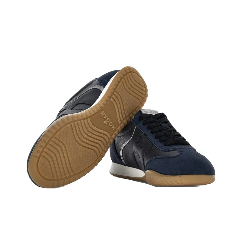 HOGAN Olympia z Cushioning, Slip Resistant, And Abrasion Resistant Low Top Sports Casual Shoes Women's Dark Blue-4