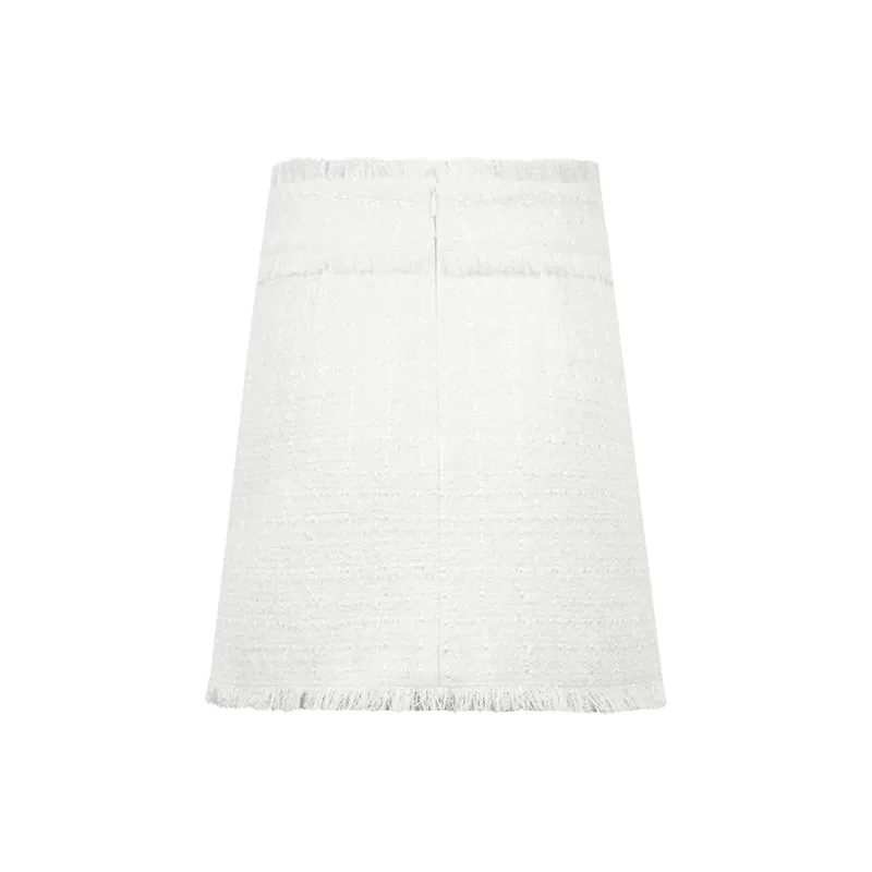 Valeria Obbaco Casual Short Skirts Women's White-1