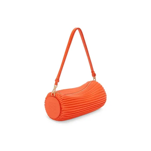 LOEWE Sheepskin Portable Crossbody Bag Shoulder Bag Women's Vibrant Orange