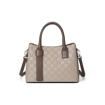 MEXICAN Polyurethane Commute Bag One Shoulder Handbag Regular Women's Milk Tea Beige/Ecru