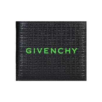Givenchy 4G Calfskin Wallet Micro Men's Black & Green