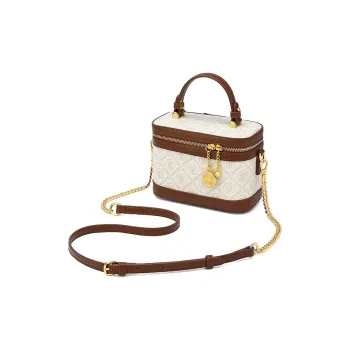 Disney Minnie Series PU Leather Handbag Shoulder Bag Women's Khaki/Coffee
