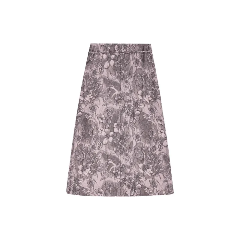 GANNI Casual Long Skirt Women's Purple-1