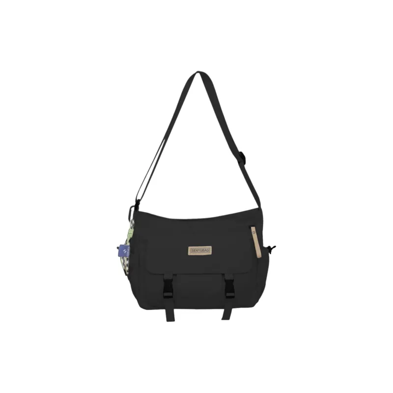 TAKI Nylon Shoulder Bag, Crossbody Bag Medium Size Unisex White/Black/Blue/Khaki/Green-6