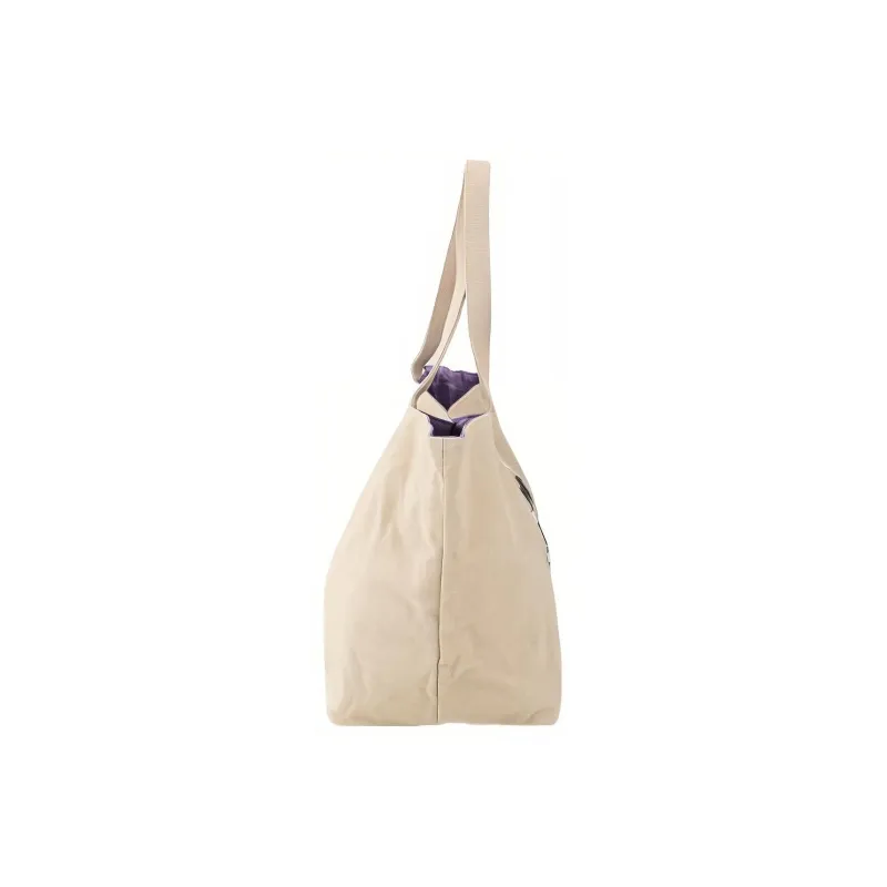 KARL LAGERFELD Cotton One Shoulder Handbag Women's Beige-3