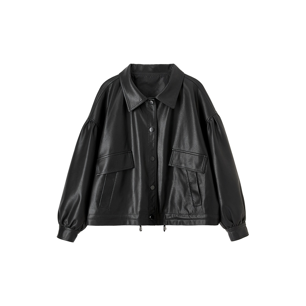 ジャケット PINKO SS25 Jackets (104644 A2E1PJF) PINKO SS25 Leather Jacket Women's Black - POIZON