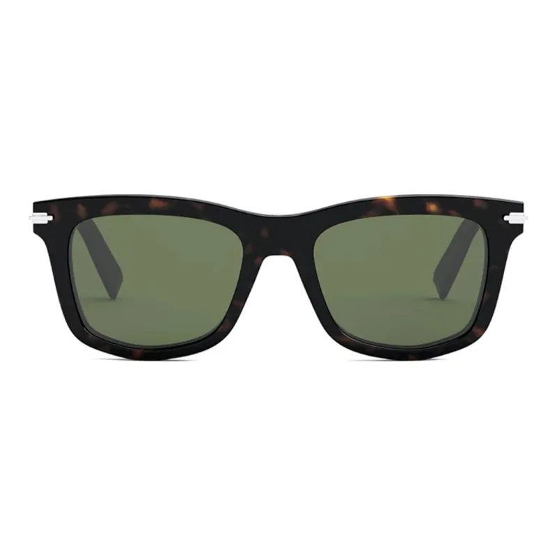 DIOR Acetate Irregular Shape Sunglasses Men's Brown-1