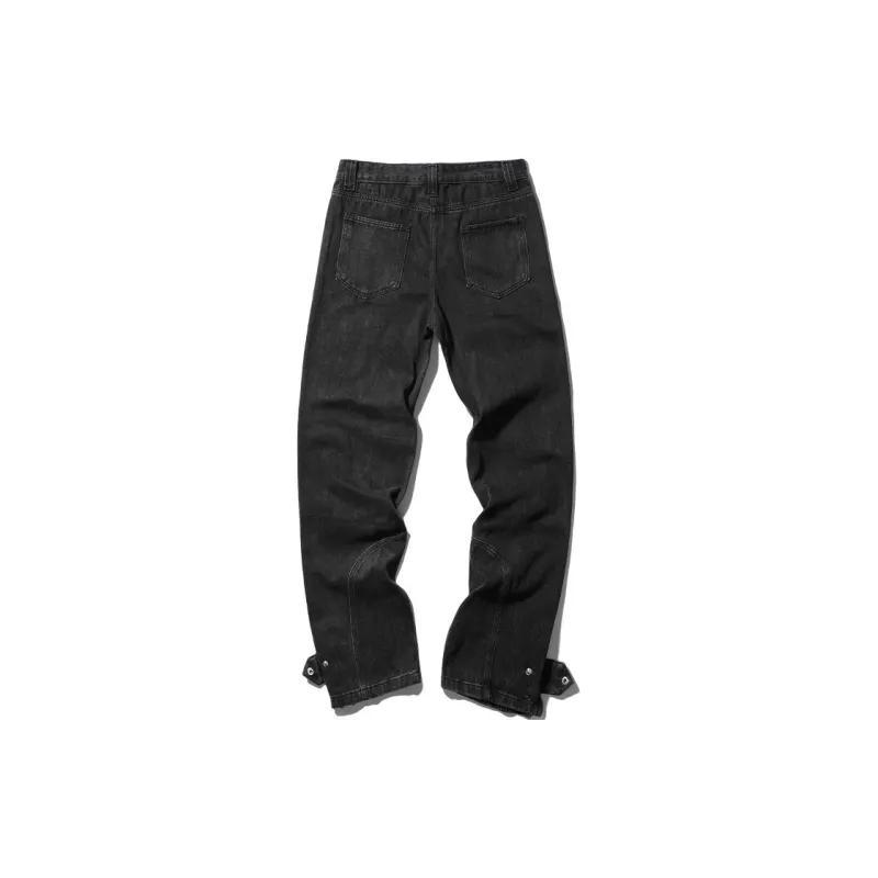 COMOWA Vintage High-street Unisex Jeans-14