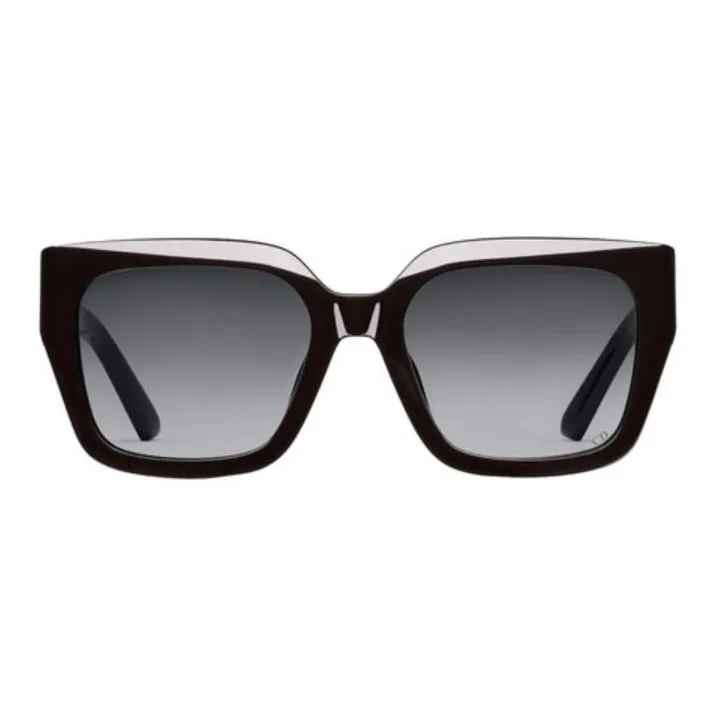 DIOR Irregular Shape Sunglasses Women's Black-1
