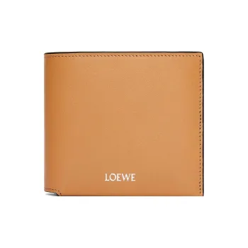 LOEWE Nappa Cow Leather Wallet Men's Warm Sand Yellow & Black