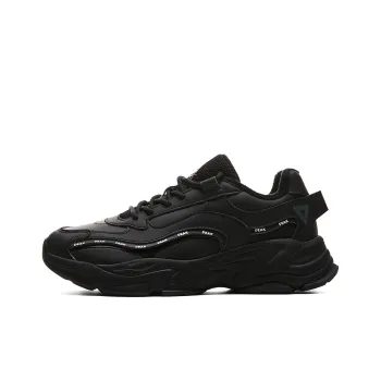 PEAK Thermal Slip Resistant Low Top Chunky Sneakers Women's All Black