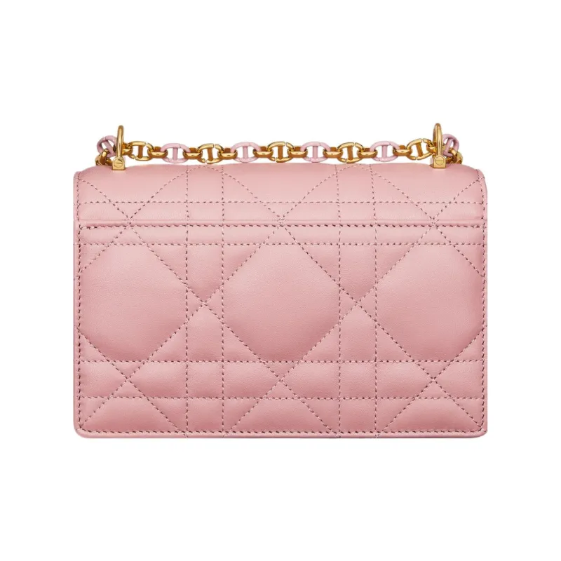 DIOR Sheepskin Crossbody Bag Shoulder Bag Women's Vintage Pink-2