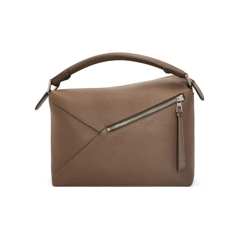 LOEWE Puzzle Grained Calfskin Shoulder Bag, Crossbody Bag, Handbag Men's Tundra Green-4