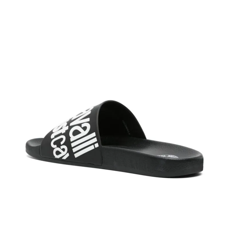 Just Cavalli Logo-embossed Slides-3