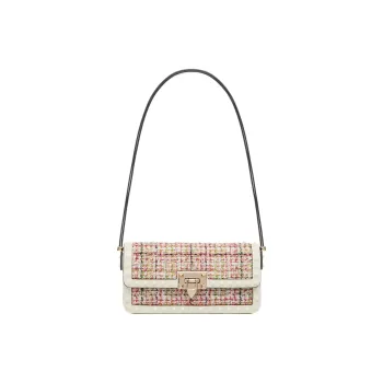 Valentino Rockstud Tweed Handbag Shoulder Bag Women's Multicolor