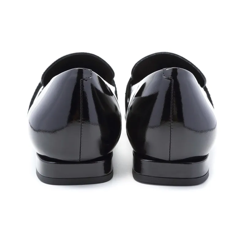 Satchi Loafers 1.5CM Women's Black-3