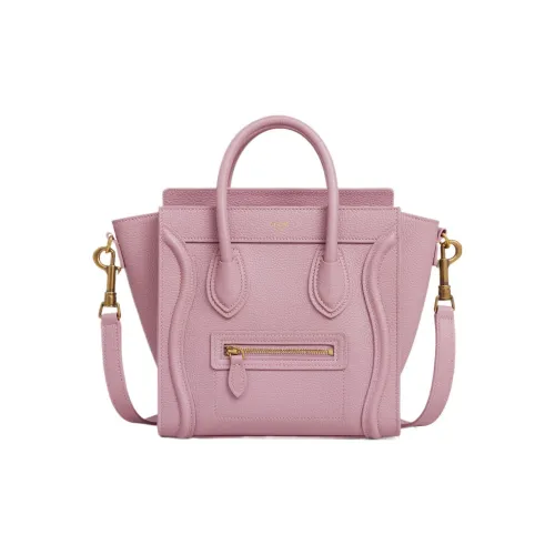 celine Camarat Luggage Drumhead Calfskin Smile Bag Shoulder Bag Crossbody Bag Handbag Extra Mini Women's Petal Pink