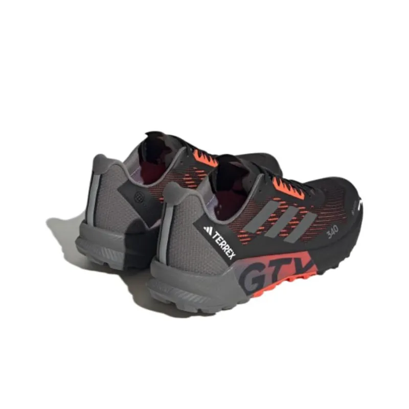 adidas Terrex Agravic Flow 2.0 GORE-TEX 'Black Solar Red'-4