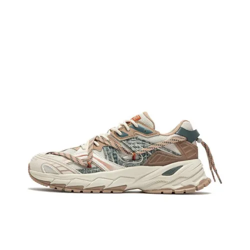 361° Slip Resistant Running Shoes Men's White Brown